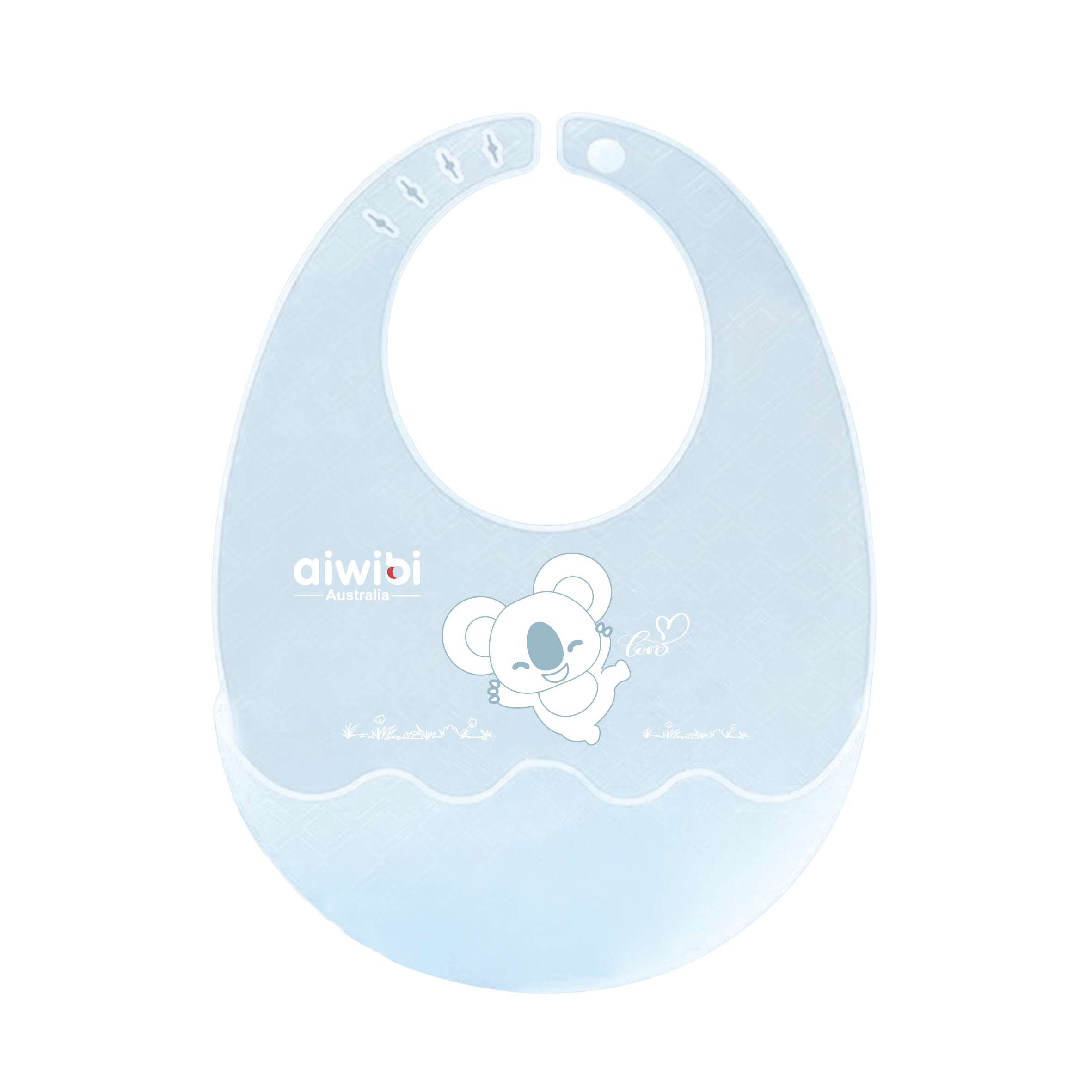 Baby Silicone Bib Fold N Go Product Image Blue